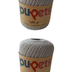 2 Adet Flo Nubuk Kadife Çanta Şapka Aksesuar İpi Gri