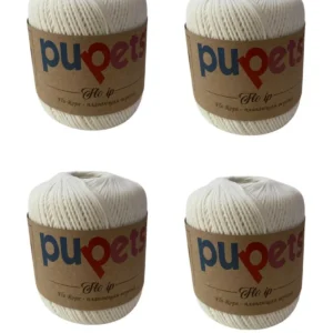 4 Adet Flo Nubuk Kadife Çanta Şapka Aksesuar İpi Beyaz