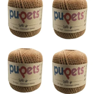 4 Adet Flo Nubuk Kadife Çanta Şapka Aksesuar İpi Taba