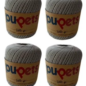 4 Adet Flo Nubuk Kadife Çanta Şapka Aksesuar İpi Koyu Gri