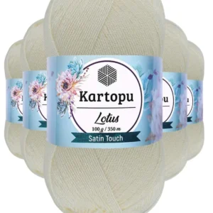 5 Adet Lotus Bikini Büstiyer Bluz Örgü İpi K019 Ekru