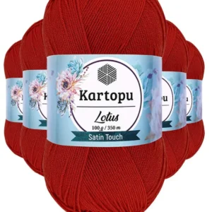 5 Adet Lotus Bikini Büstiyer Bluz Örgü İpi K101 Nar Çiçeği