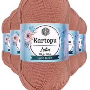 5 Adet Lotus Bikini Büstiyer Bluz Örgü İpi K103 Pişmiş Ayva