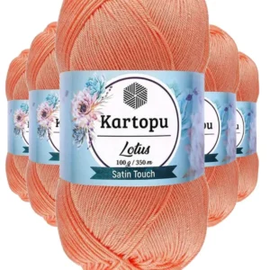 5 Adet Lotus Bikini Büstiyer Bluz Örgü İpi K218 Somon