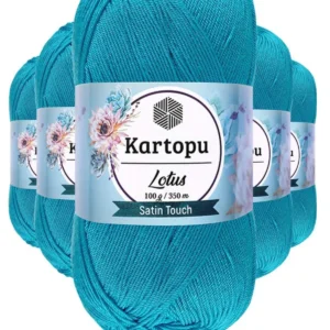 5 Adet Lotus Bikini Büstiyer Bluz Örgü İpi K512 Turkuaz