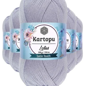 5 Adet Lotus Bikini Büstiyer Bluz Örgü İpi K714 Gri