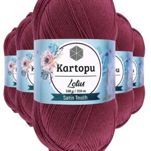 5 Adet Lotus Bikini Büstiyer Bluz Örgü İpi K756 Begonvil