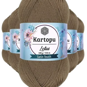 5 Adet Lotus Bikini Büstiyer Bluz Örgü İpi K833 Vizon