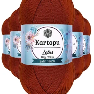 5 Adet Lotus Bikini Büstiyer Bluz Örgü İpi K834 Taba