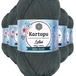 5 Adet Lotus Bikini Büstiyer Bluz Örgü İpi K944 Füme