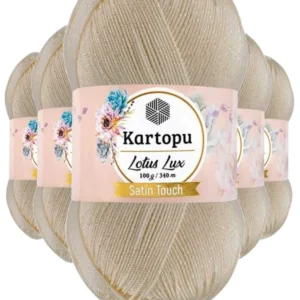 5 Adet Lotus Lux Bikini Büstiyer Bluz Simli Örgü İpi K025 Krem