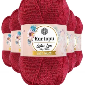 5 Adet Lotus Lux Bikini Büstiyer Bluz Simli Örgü İpi K141 Fuşya