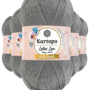 5 Adet Lotus Lux Bikini Büstiyer Bluz Simli Örgü İpi K941 Açık Gri