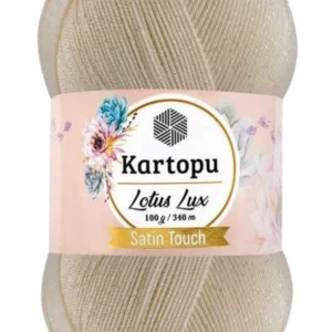 Lotus Lux Bikini Büstiyer Bluz Simli Örgü İpi K025 Krem