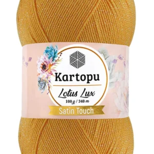 Lotus Lux Bikini Büstiyer Bluz Simli Örgü İpi K318 Koyu Sarı