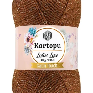 Lotus Lux Bikini Büstiyer Bluz Simli Örgü İpi K840 Koyu Hardal