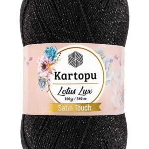 Lotus Lux Bikini Büstiyer Bluz Simli Örgü İpi K940 Siyah