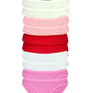 12 Adet Fitilli Pamuklu Kadın Kaşkorse Bikini Külot