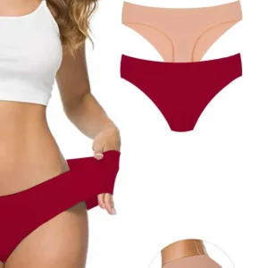 2 Adet Kadın Dikişsiz Lazer Kesim Esnek İz yapmayan Külot S6