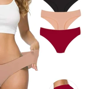 3 Adet Kadın Dikişsiz Lazer Kesim Esnek İz yapmayan Külot S6
