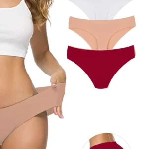 3 Adet Kadın Dikişsiz Lazer Kesim Esnek İz yapmayan Külot S7