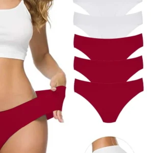 6 Adet Kadın Dikişsiz Lazer Kesim Esnek İz yapmayan Külot S6