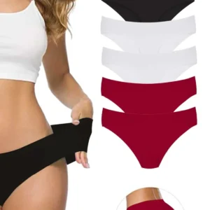 6 Adet Kadın Dikişsiz Lazer Kesim Esnek İz yapmayan Külot S8