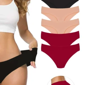 6 Adet Kadın Dikişsiz Lazer Kesim Esnek İz yapmayan Külot S9