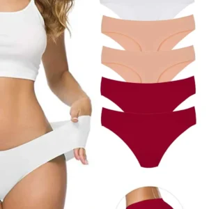 6 Adet Kadın Dikişsiz Lazer Kesim Esnek İz yapmayan Külot S10