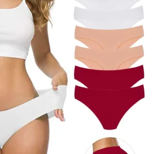 7 Adet Kadın Dikişsiz Lazer Kesim Esnek İz yapmayan Külot S10