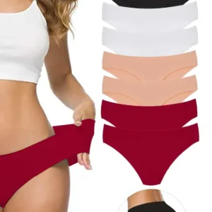 8 Adet Kadın Dikişsiz Lazer Kesim Esnek İz yapmayan Külot S7