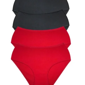 4 Adet Kadın Yüksek Bel Ribana Bato Külot S013