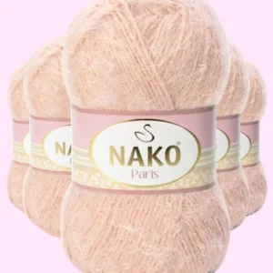 5 Adet Paris El Örgü ipi Yünü Pudra 10390