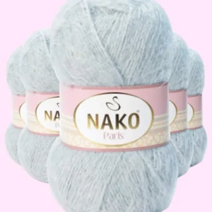 5 Adet Paris El Örgü ipi Yünü Açık Gri 10914