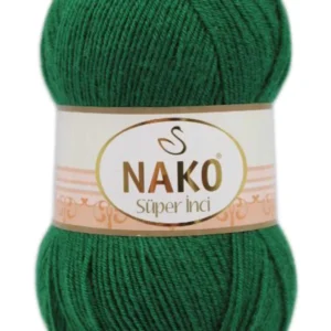 Süper İnci El Örgü İpi 100 gr Yeşil 10026