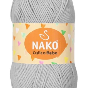 Calico Bebe Pamuklu Bebek Ve Battaniye Örgü Ipi 2549 Çelik Gri