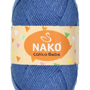 Calico Bebe Pamuklu Bebek Ve Battaniye Örgü Ipi 2859 Denim Mavi