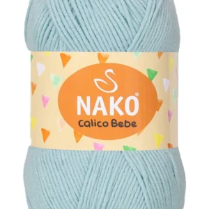 Calico Bebe Pamuklu Bebek Ve Battaniye Örgü Ipi 6191 Buz Mavi