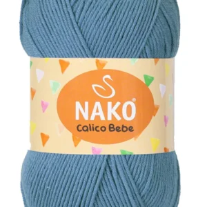 Calico Bebe Pamuklu Bebek Ve Battaniye Örgü Ipi 6674 Petrol
