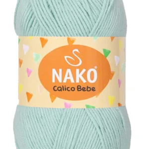 Calico Bebe Pamuklu Bebek Ve Battaniye Örgü Ipi 13281 Su Yeşili
