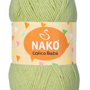 Calico Bebe Pamuklu Bebek Ve Battaniye Örgü Ipi 13282 Fıstık Yeşili