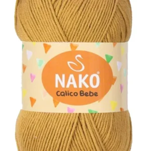 Calico Bebe Pamuklu Bebek Ve Battaniye Örgü Ipi 13286 Hardal