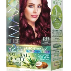 Natural Beauty Amonyaksız Saç Boyası 3.66 Patlıcan Moru
