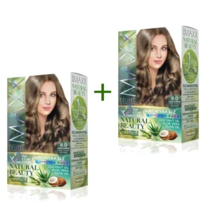 2 Paket Natural Beauty Amonyaksız Saç Boyası 8.0 Açık Kumral