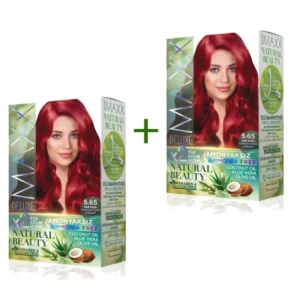 2 Paket Natural Beauty Amonyaksız Saç Boyası 5.65 Nar Kızılı