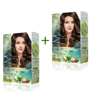 2 Paket Natural Beauty Amonyaksız Saç Boyası 5.0 Açık Kahve