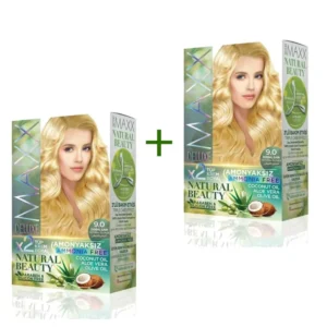 2 Paket Natural Beauty Amonyaksız Saç Boyası 9.0 Doğal Sarı