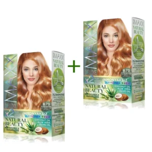2 Paket Natural Beauty Amonyaksız Saç Boyası 8.73 Altın Karamel