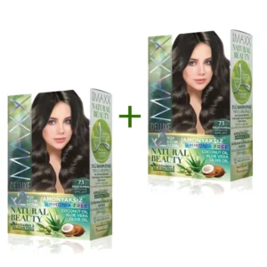 2 Paket Natural Beauty Amonyaksız Saç Boyası 7.1 Küllü Kumral