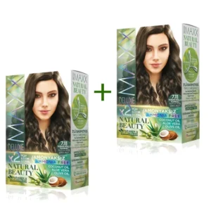 2 Paket Natural Beauty Amonyaksız Saç Boyası 7.11 Yoğun Küllü Kumral